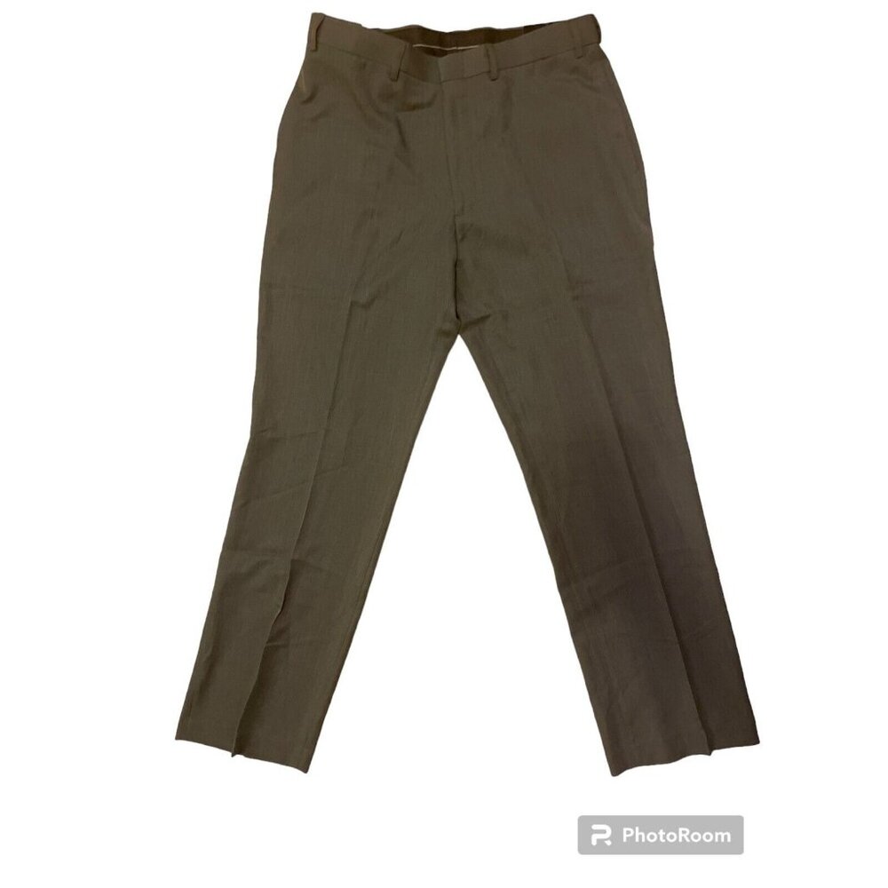 Botany 500 Mens Pants Gray Size 36 Zipper Tapered Leg Pockets Flat Front NWT